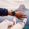 ULLCHRO Unisex Perlon Nylon Bracelet with Stainless Steel Silver Buckle,