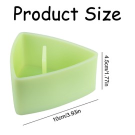 Bojueshaw Rice Triangle Shaper Mold,Plastic Triangle Sushi Mold Case,Non Stick Making Kit Onigiri Japanese Cuisine Sushi for Kids Picnic Sushi DIY Tool
