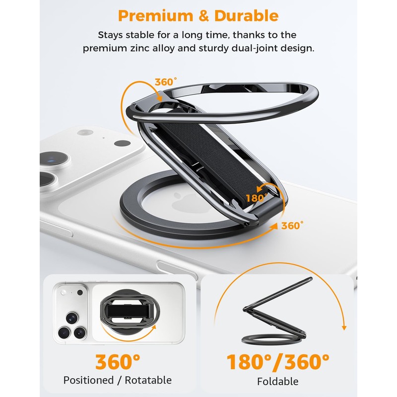 SUPERONE for MagSafe Phone Grip for MagSafe Kickstand Compatible with