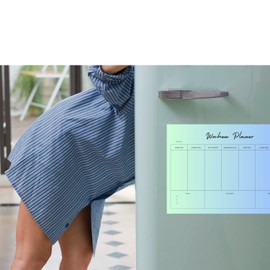 Olanmarp Magnetic Planner - Reusable, Wipe-Clean Weekly or Monthly Planner for Household, Fitness, Meal Planning - Perfect Writeable with Non-Permanent Pen - A4 (Week)
