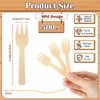 500 Pcs Mini Bamboo Forks 3.54 Disposable Small Wood Appetizer