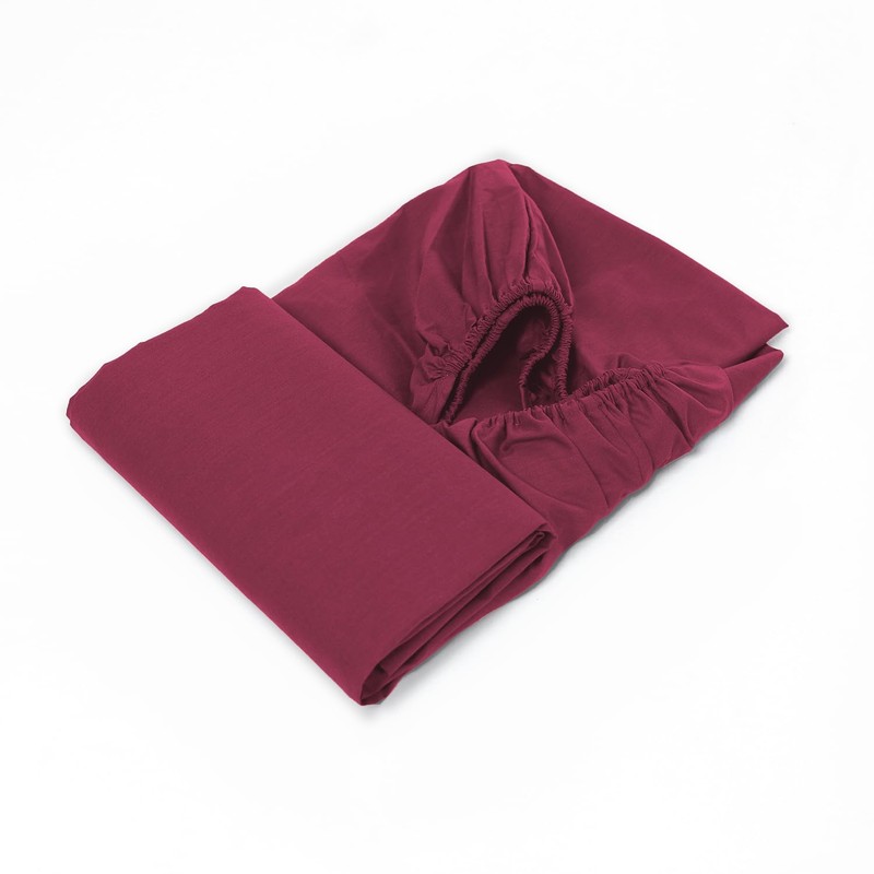 CHARKHAH Polycotton Fitted Sheet for Single Double King Super King
