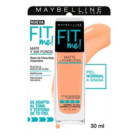 Base de Maquillaje Líquida Maybelline New York Fit Me! 322 Warm Honey 30ml