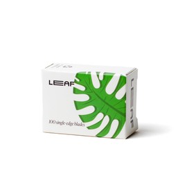 Leaf Shave | Leaf Single-Edge Safety Razor Blades, Platinum-Coated Stainless Steel Refills Compatible with Twig & Thorn Razor, and Dermaplaner, 100 Count