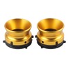 1 Pair NAB Hub Adapters Professional Polished Aluminum Alloy 10