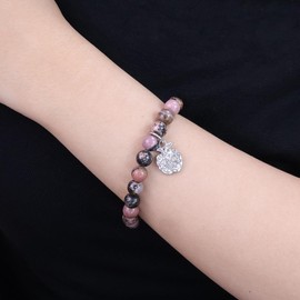 Academic Jewelry with Inspirational Charms, Empowering Educator Gemstone Bracelet, Adjustable Beaded Durable Crystal Accessories for Classroom Milestones and Lifetime Tarnish-Free Wear.