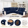 HDCAXKJ 100% Waterproof Velvet Recliner Sectional Couch Covers L Shaped