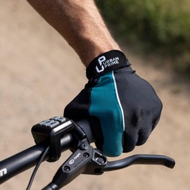 Urban Prime Long Gel-Padded Gloves Teal Green Summer Version Cycling Gloves Summer Long Non-Slip Gel Padding Touchscreen Octane Unisex