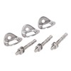 3Pair Rock Climbing Bolt Hanger Stainless Steel Climbing Anchor for