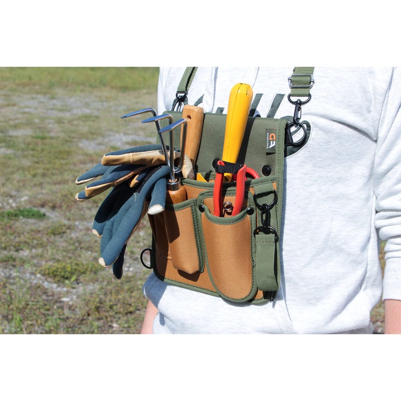 BIGMAN Gardening Pouch, Pruning Shears Pouch, With D Ring, Gardening