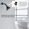 BRIGHT SHOWERS Shower Head High Pressure Rain Showerhead 5 Spray