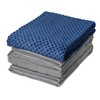 15lb Weighted Blanket + A FREE Minky Cover, Exclusive Stay-Put