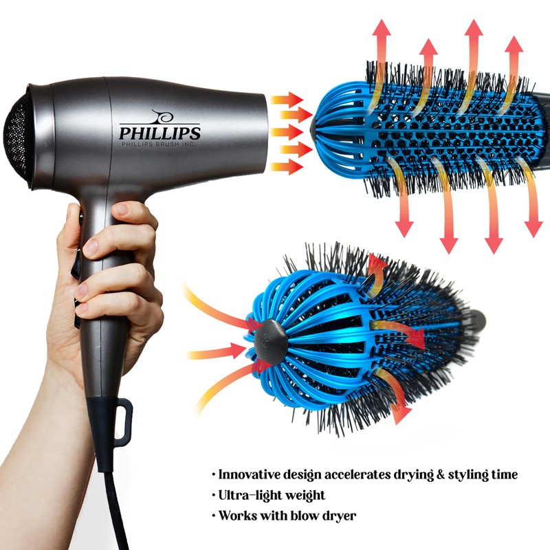 Phillips Brush Hot Curler 750 Thermal Round Brush - 2.25