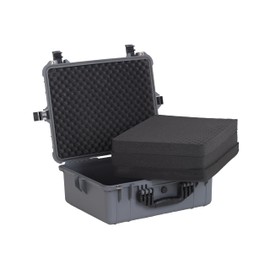 MEIJIA Portable All Weather Waterproof Protective Hard Case,Compact Camera Case with Customizable Fit Foam,Fit Use of Drones,Camera,Equipments,20.62 x16.85x8.11inches(Grey)