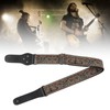 Electric Guitar Strap Adjustable Nylon Embroidered Shoulder Strap with Non
