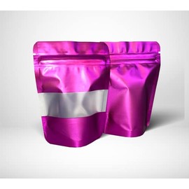 Purple Mylar Bags 3.5g Smell Proof Packaging x100