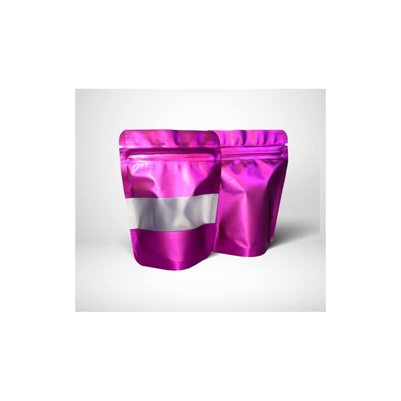Purple Mylar Bags 3.5g Smell Proof Packaging x100