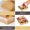 Leafiew 50 Pack Small Charcuterie Boxes with Clear Lids and