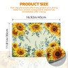 Sunflower Placemats Set of 4, Faux Leathe placemat for Dining