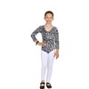 Janisramone Girls Kids New Leopard Print Long Sleeve Stretch Microfibre