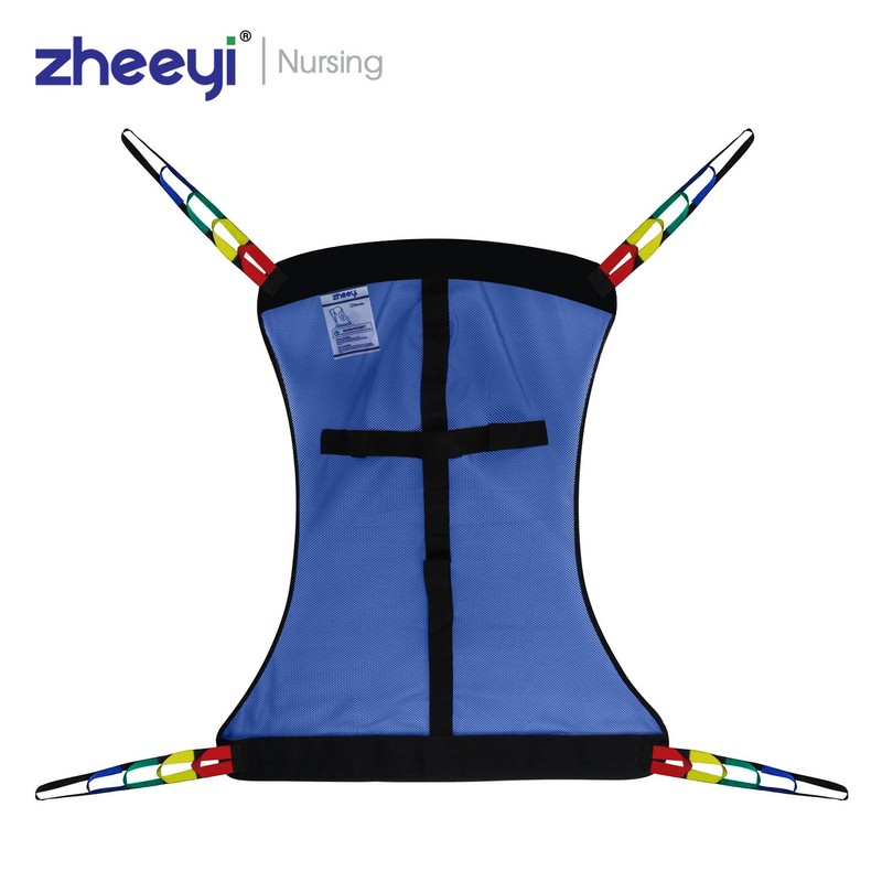 Full Body Patient Lift Sling, Mesh Without Commode Opening, Medium