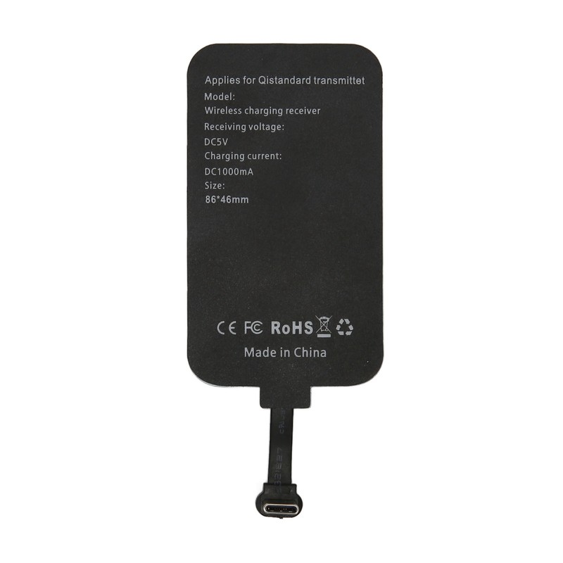 Thin Wireless Charging Receiver Type C Magnetic Suction Dual Purpose