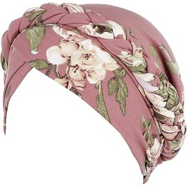 Women Turban Headscarf Cap Hair Covered Wrap Hat Chemical Chemo Beanies Cap Headwrap (AU, Alpha, One Size, Pink)
