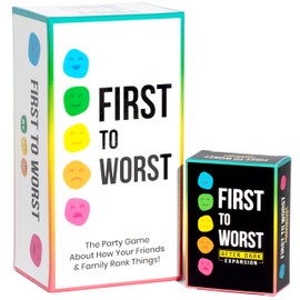FIRST TO WORST FIRST TO WORST Party Game + After Dark Expansion Set - The Card Game About How Your Friends & Family Rank Things - Adult Card Game for College Students, Groups & Fun Parties with Polarizing Priorities