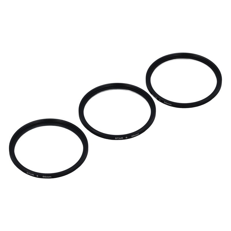 3PCS 55mm Star Filter 4 Points 6 Points 8 Points