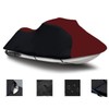 SBU Black/Burgundy Heavy-Duty 600 Denier Jet Ski Cover Jetski Waverunner