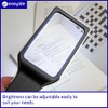 Illuminated Anti-Glare Magnifier Lens | 6X Bifocal Lens Anti-Glare Magnifying