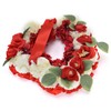Artificial Heart Shaped Wreaths Wedding Wreaths Fake Flowers Decoration for
