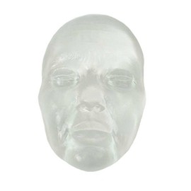 Maniquí de entrenamiento de inyección facial transparente, modelo de cabezal de demostración de estiramiento facial de rosca DOP, modelo de inyección facial transparente para entrenamiento estético