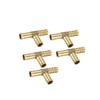 Motoforti 3/8" 10mm Brass Barb Hose Fitting Tee T 3