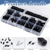 345 Pcs Nylon Plastic Spacers Set – Black Durable Insulating