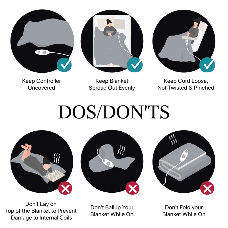 Beautyrest Heated Electric Blanket for Cold Weather, Fast Heating Heated