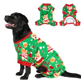 KYEESE Dog Christmas Pajamas Velvet Dog Coat Soft Dog Clothes Dog Costume Stretchy Dog Onesie Cat Clothes Large Dog Christmas Pajamas Dog Christmas Pajamas Large Sized Dog Dog Christmas Outfit