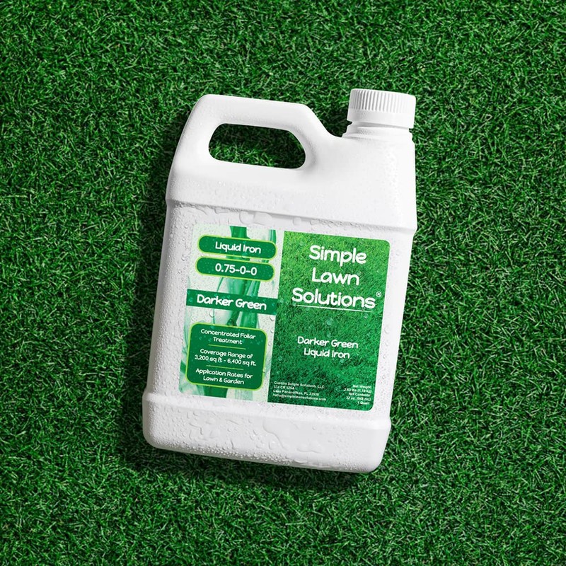 Simple Lawn Solutions - Liquid Iron Fertilizer Darker Green -