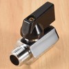 Aboiledy Brass Ball Valve 1/4, Compressed Air Stopcock, Mini Shut-off