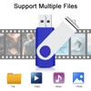 [5-Pack] 64GB USB 2.0 Flash Drives - Swivel Thumb Drives