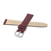Bandini Womens Italian Leather Watch Strap - Burgundy - Glossy
