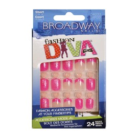 broadway kiss, Fashion Diva False Nails 24 Nails 54033 BHFD01