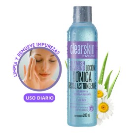 Clearskin Loción Tónica Facial Astringente, Piel Con Acné 15 Normal Día/noche
