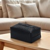 JZS PU Leather Tissue Box Cover Square Facial Tissue Holder