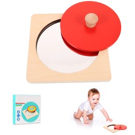 chiquieray Montessori-Spiegel,Baby Spiegel Spielzeug,Pädagogisches BabySpiegelspielzeug, Bauchzeitspiegel Baby-Geschenkideen Für Neugeborene