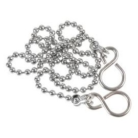 D02096 Kugelkette, verchromt, 300 mm, Beschläge, Hardware, Rohrleitung, 1 Stück