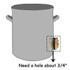 Brass Thru-bulk Coupler 3/8" NPT Female x 1/2" Male Bulkhead,