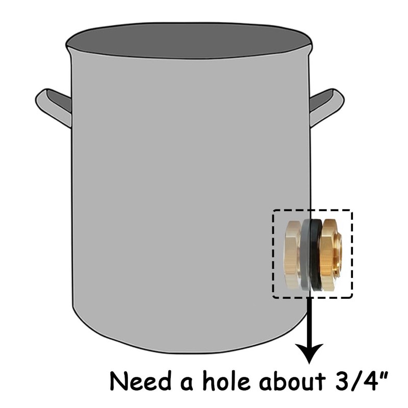 Brass Thru-bulk Coupler 3/8" NPT Female x 1/2" Male Bulkhead,