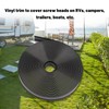 1" Black Vinyl Trim Molding Screw Cover RV Boat Camper
