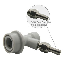 Ball Lock Keg Fitting Disconnect - PERA Brand Include Ball Lock Gas Disconnect, Ball Lock Liquid Disconnect, Swivel Nut for Cornelius Keg Quality Guarantee